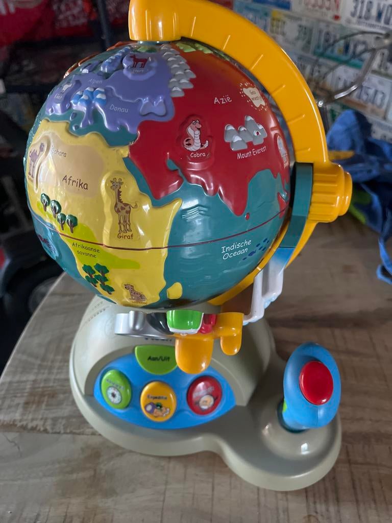 VTech Interactieve Wereldbol - Educatief Speelgoed, Ophalen of Verzenden, Gebruikt, Ontdekken, Met geluid