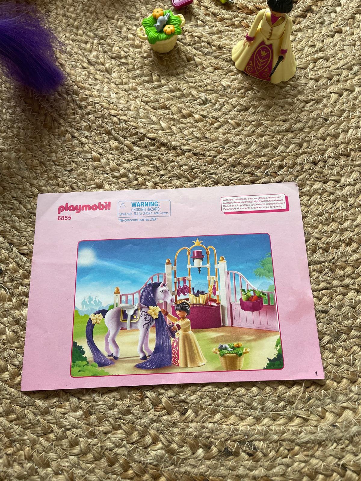 Playmobil mini manege 6855, Kinderen en Baby's, Ophalen of Verzenden, Meer dan 50 stukjes, Zo goed als nieuw