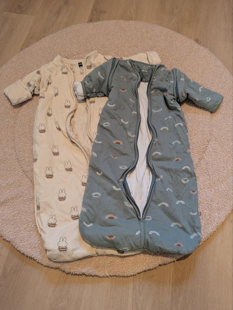 Set van 2 Slaapzakken Maat 68/80 - HEMA Nijntje & Prenatal, Ophalen of Verzenden, Zo goed als nieuw, 70 tot 85 cm, Slaapzak