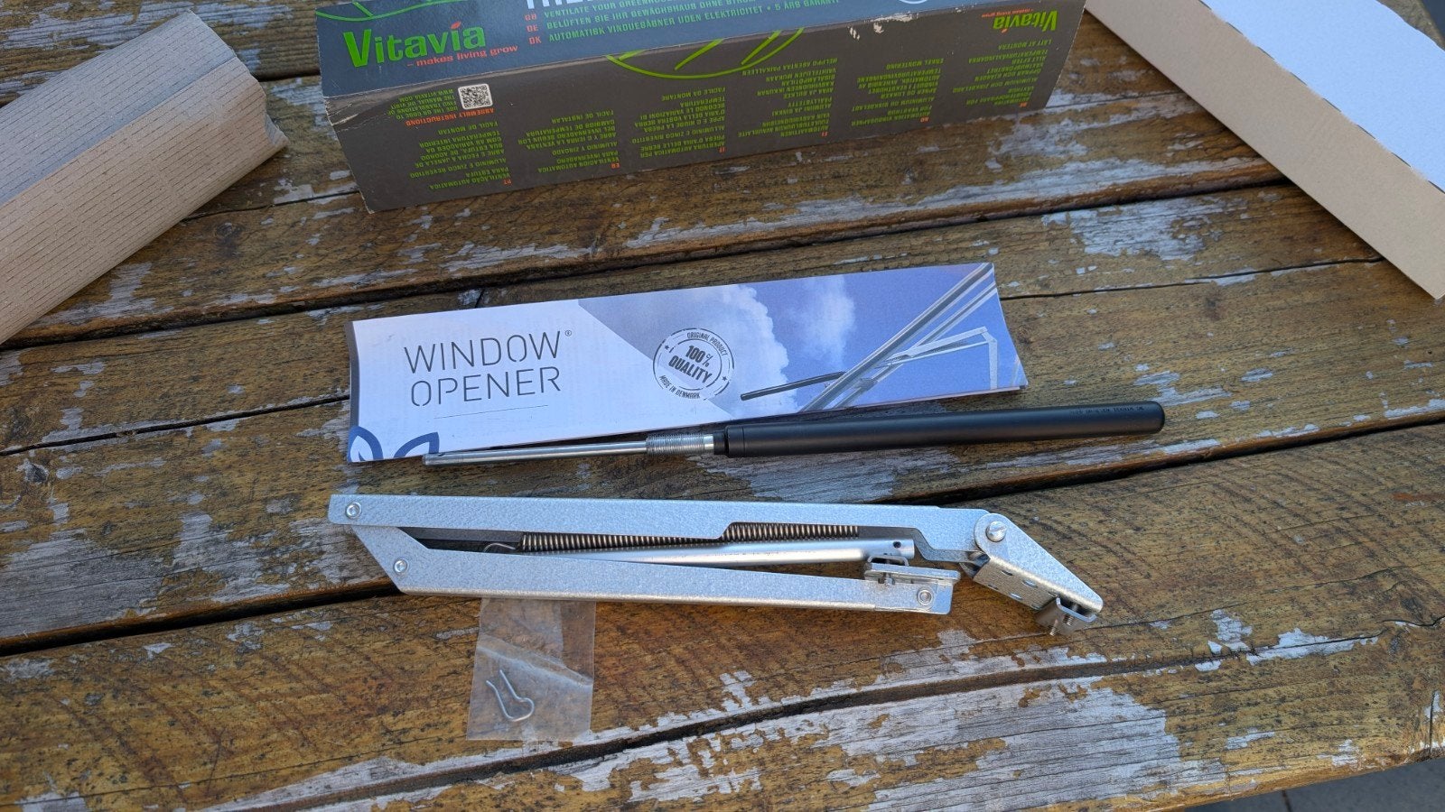 Vitavia Thermovent - greenhouse automatische raamopener, Ophalen of Verzenden, Nieuw, Hout, Overige typen
