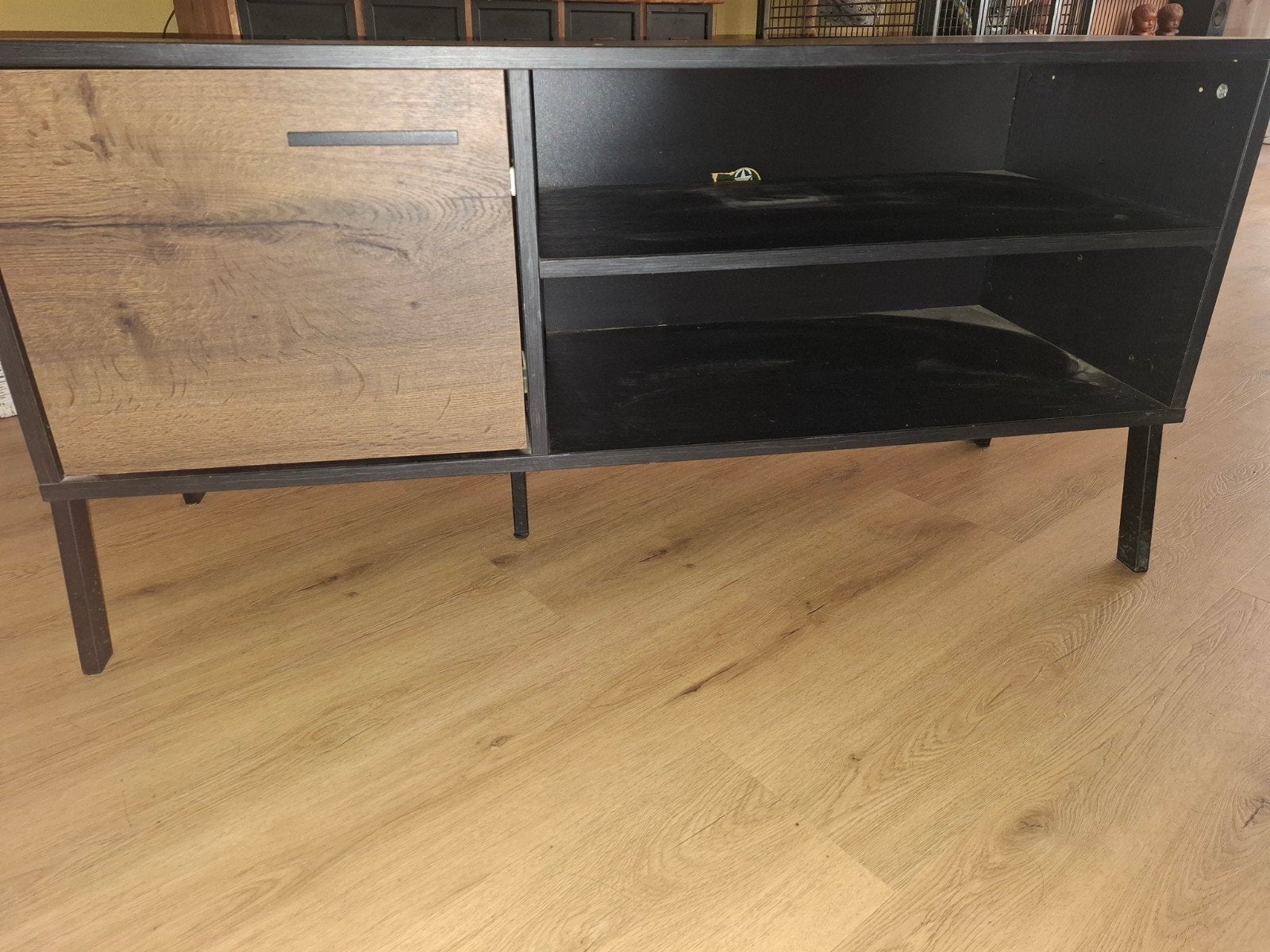 tv meubel, Ophalen, 100 tot 150 cm, Zo goed als nieuw, Minder dan 100 cm