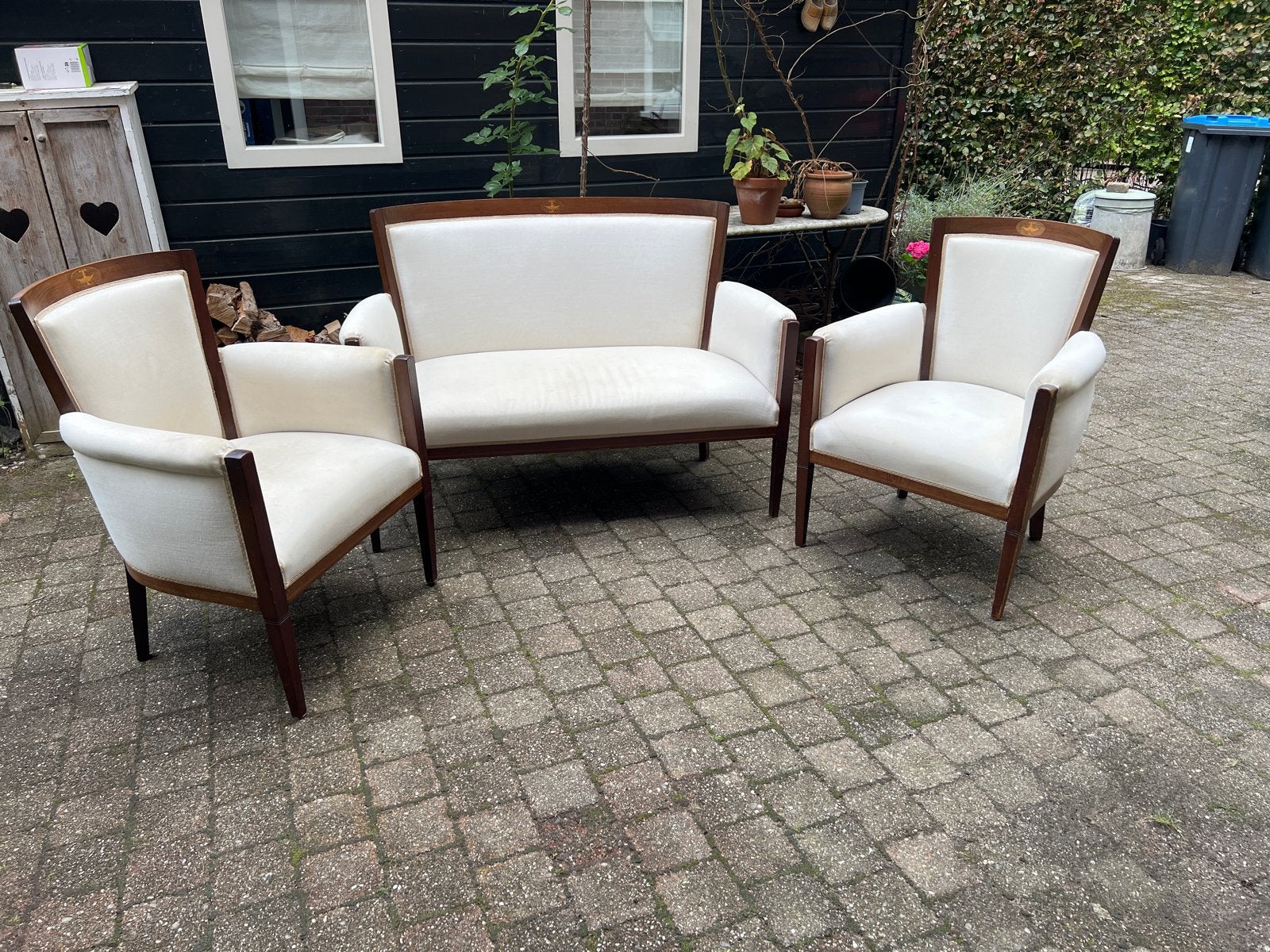 Empire Stijl Salon Set: Bank en Twee Fauteuils - Pander, Ophalen
