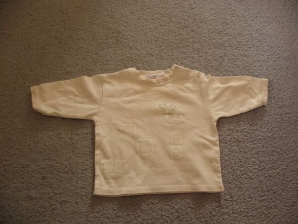 Goedkoop dik breed beige katoen print shirt BABY MEXX mt 62, Mexx, Gebruikt, Ophalen of Verzenden, Jongetje
