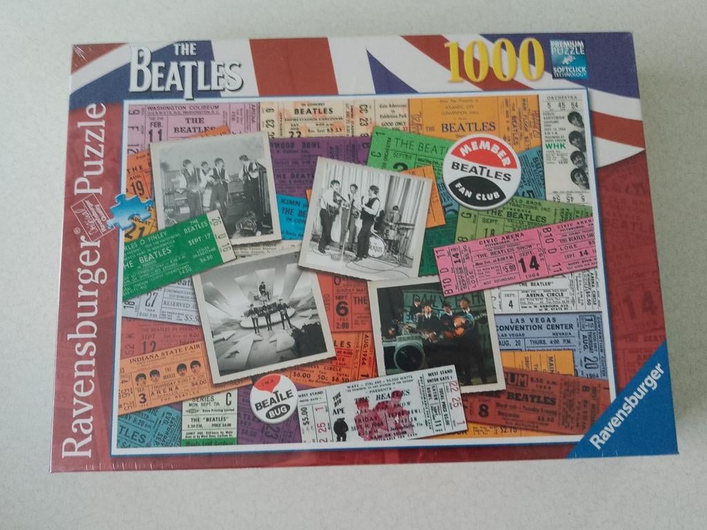 BEATLES Tickets puzzel NIEUW 1000st Ravensburger 197514, Ophalen of Verzenden, 500 t/m 1500 stukjes, Nieuw, Legpuzzel