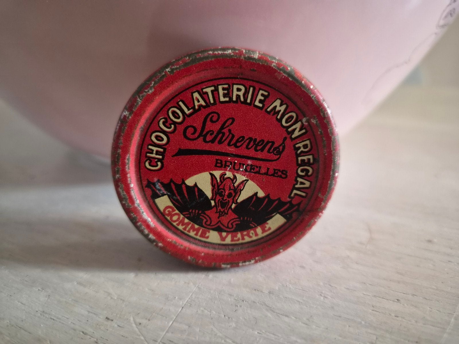 Klein rondje blikje Chocolaterie Mon Regal Bruxelles, Ophalen of Verzenden, Overige