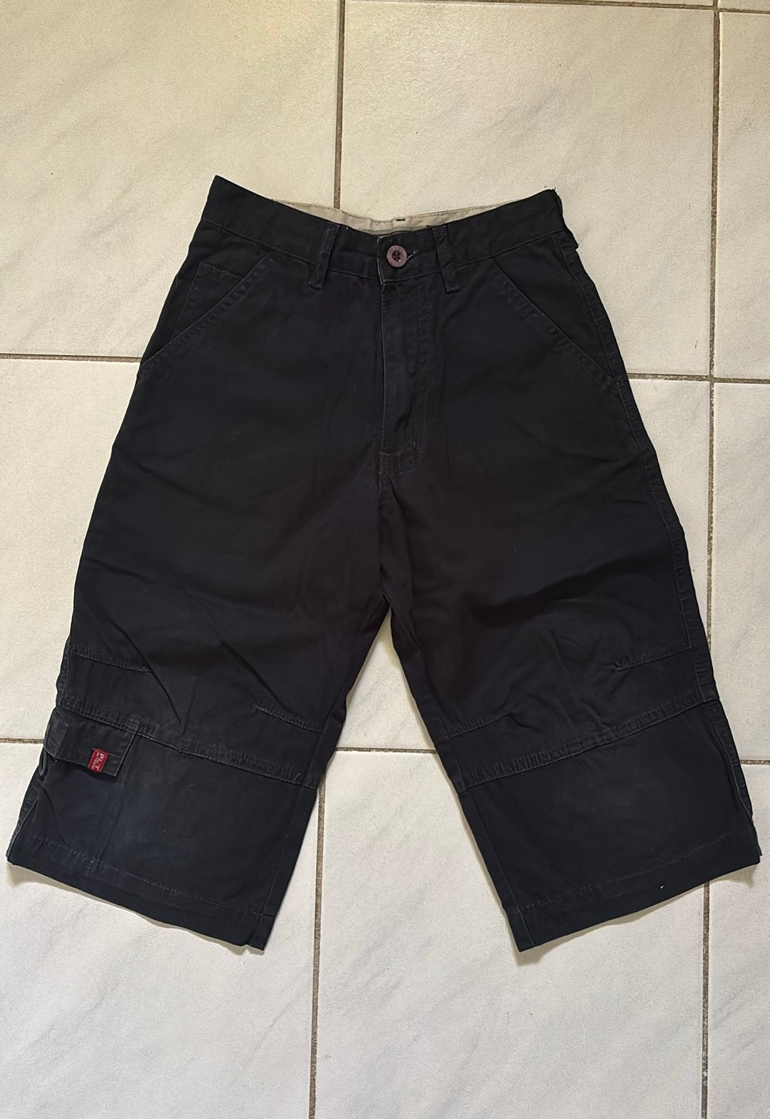 Donkerblauwe katoenen short korte broek Pilot maat 128, Ophalen of Verzenden, Zo goed als nieuw, Jongen, Broek