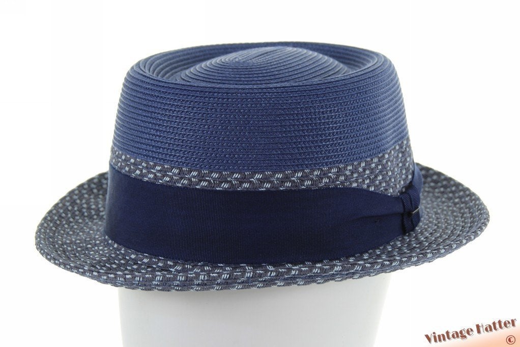 Zomer porkpie hoed Bailey Niver blauw maat 59 of 61 nieuw, 60 cm (XL, 7½ inch) of meer, Hoed, Nieuw, Ophalen of Verzenden