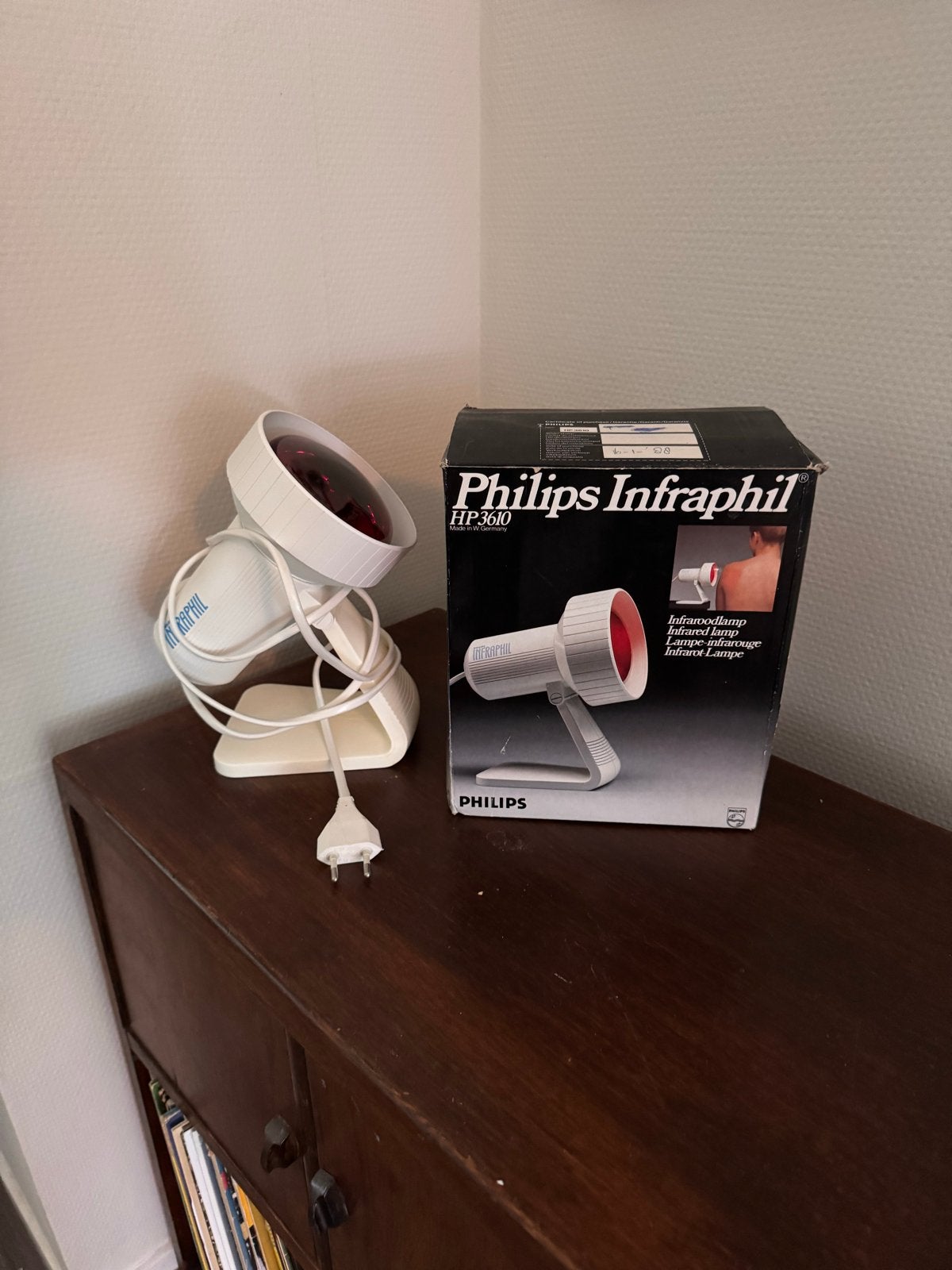 Philips Infraphil HP3610 Infraroodlamp - Vintage, Ophalen of Verzenden, Zo goed als nieuw