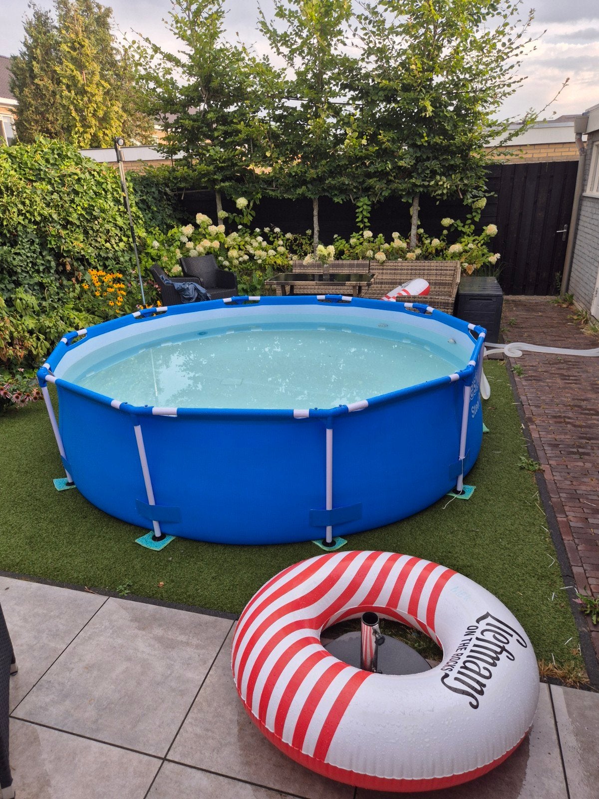Bestway 3,0 mtr Steel Pro zwembad met zandfilterpomp, Tuin en Terras, Ophalen, Gebruikt, Zwembadpomp