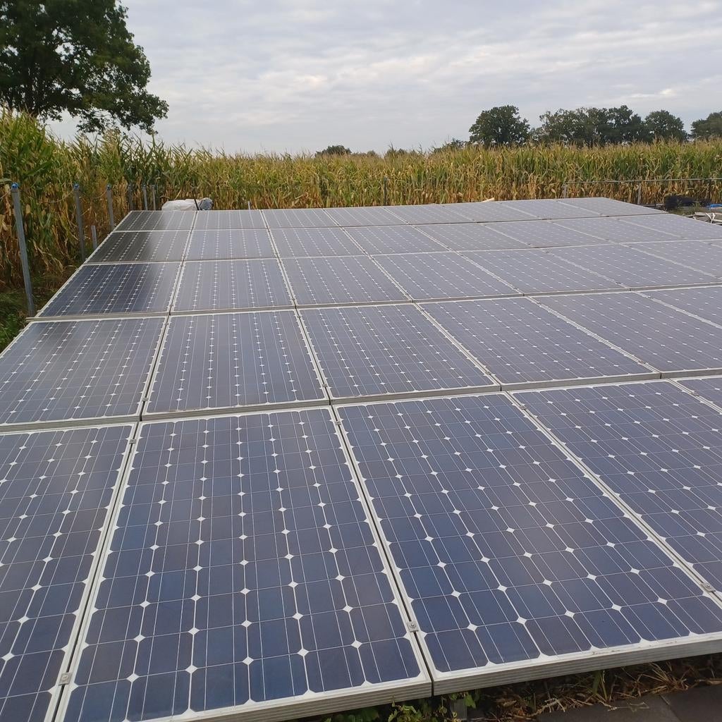 Zonnepanelen complete  set schans 12000 wp, Doe-het-zelf en Verbouw, Zonnepanelen en Toebehoren, Ophalen, Gebruikt, Compleet systeem
