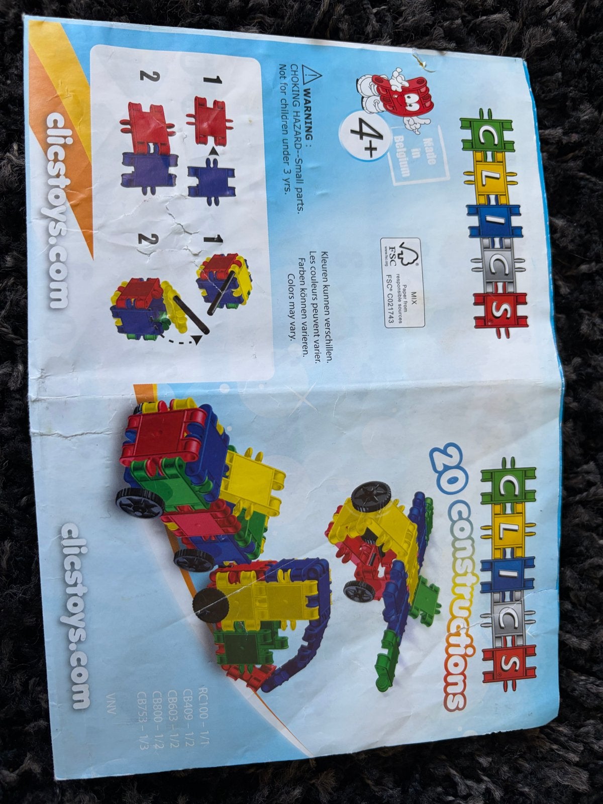 Clics Bouwstenen - Diverse Kleuren en Vormen, Ophalen of Verzenden, Gebruikt, Overige merken