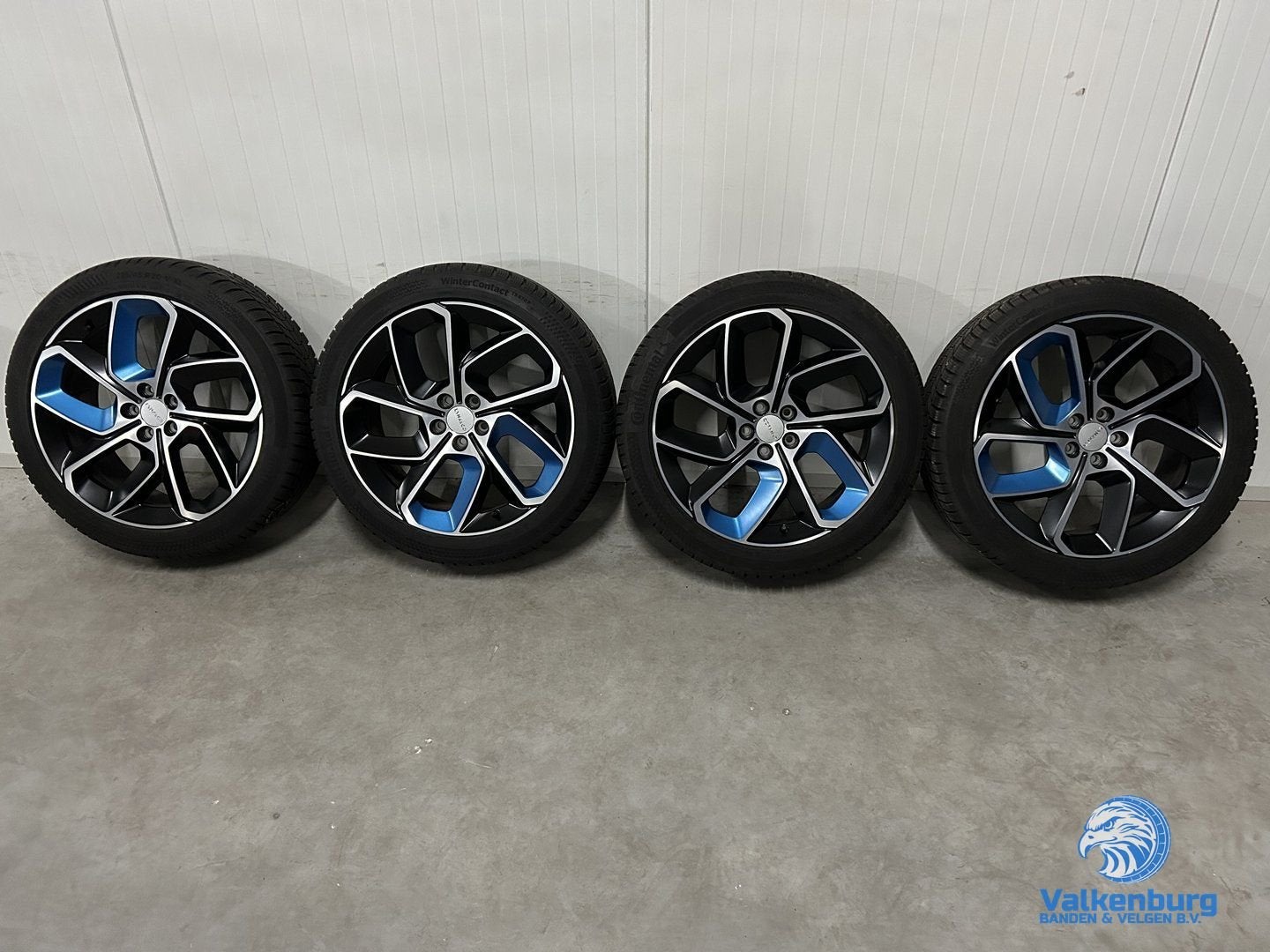 8mm! Originele Lynk & Co 20 inch zwarte velgen 5x108 winterb, Gebruikt, -, -, Banden en Velgen