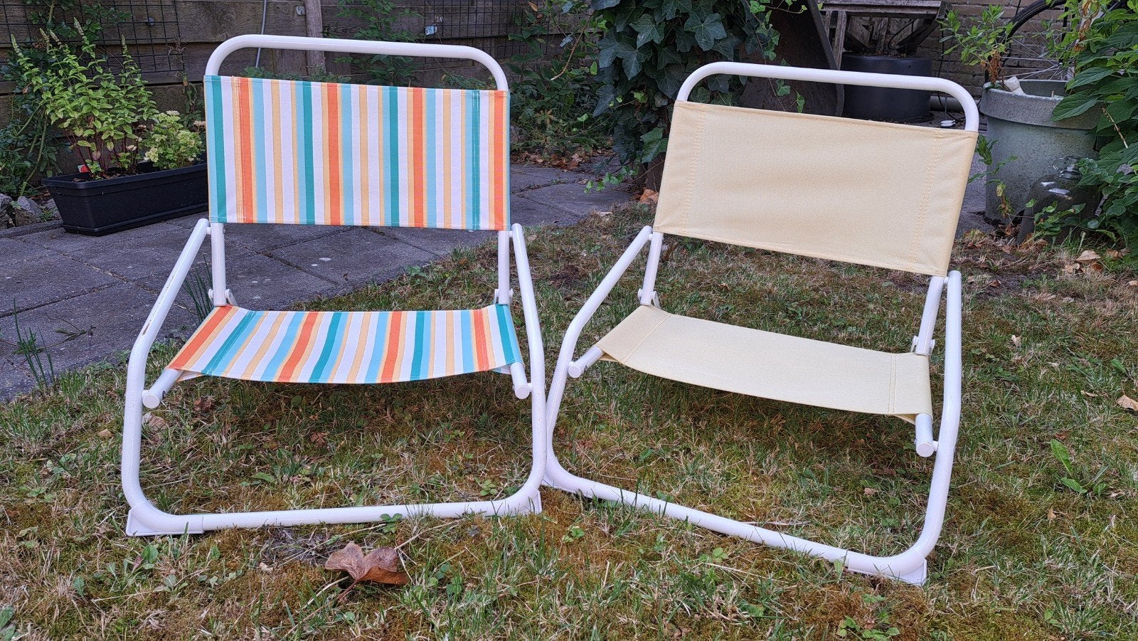 3x Strandstoel - Inklapbaar, Ophalen, Gebruikt, Metaal, Inklapbaar