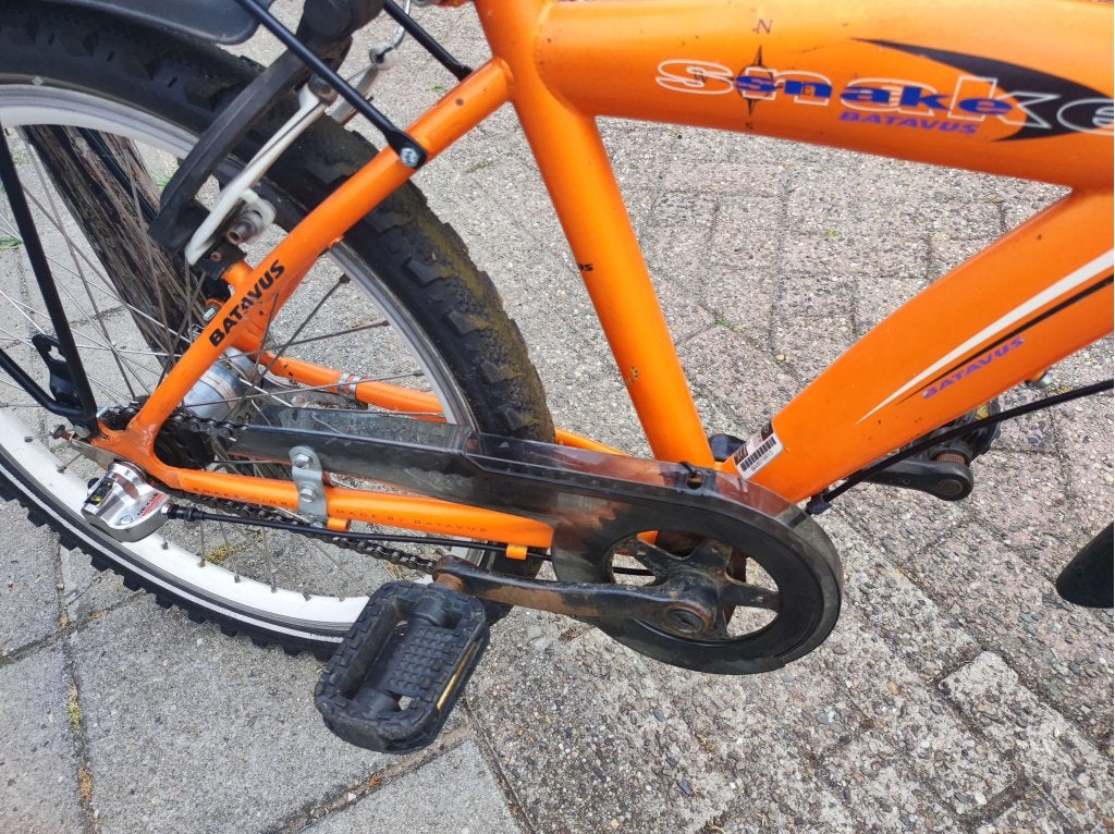 Batavus Snake jongens 22 inch met 3 speed en geveerd, Fietsen en Brommers, Fietsen | Jongens, 22 inch, Gebruikt, Velgrem, Niet ingevuld