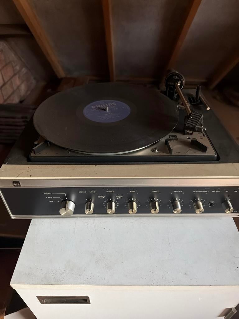 Dual HS 53 Platenspeler met Geïntegreerde Versterker, Audio, Tv en Foto, Platenspelers, Gebruikt, Platenspeler, Dual, Ophalen