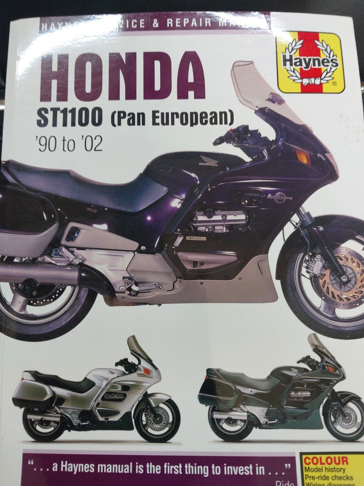 Reparatiehandleiding Honda ST1100 Pan European '90-'02, Ophalen of Verzenden