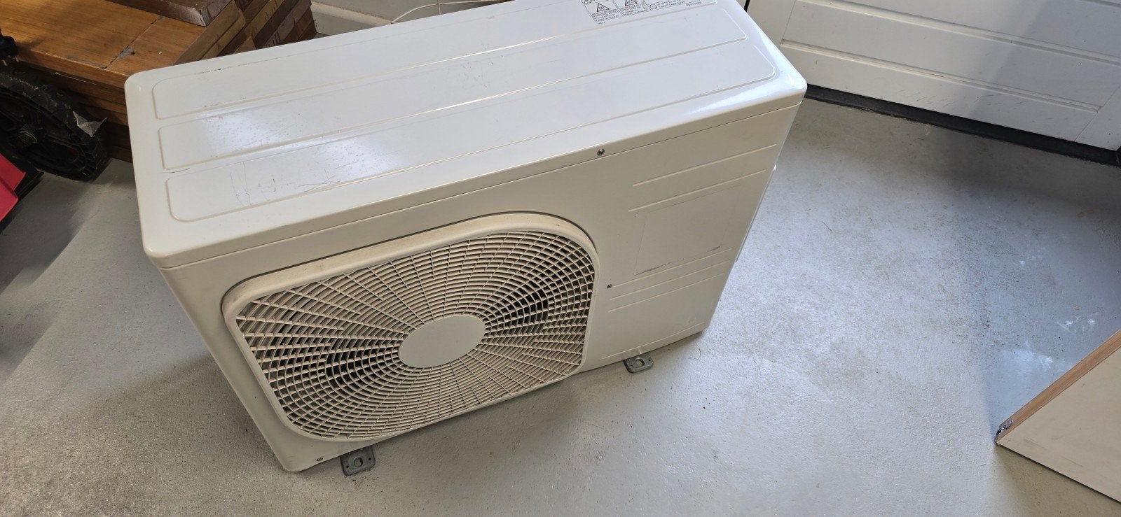 Mitsubishi Airco SCM45 met SRK35 binnenunit, 3 snelheden of meer, Ophalen of Verzenden, Energieklasse A of zuiniger, Gebruikt