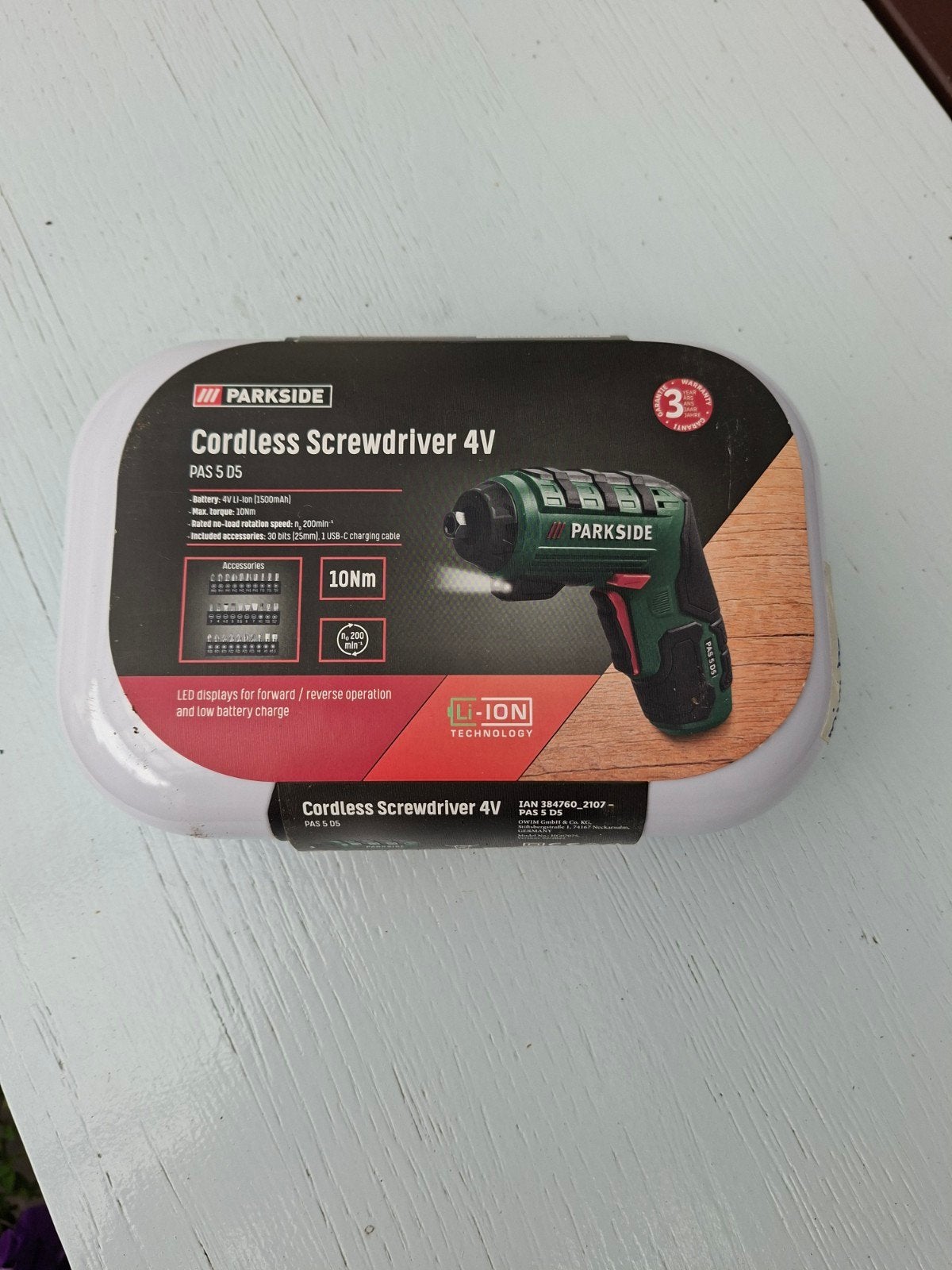 Draadloze elektrische schroevendraaier, Ophalen, Nieuw