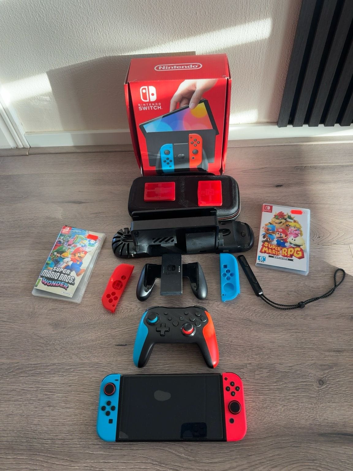 Nitendo switch OLED, Ophalen, Zo goed als nieuw, Met 2 controllers, Switch Original