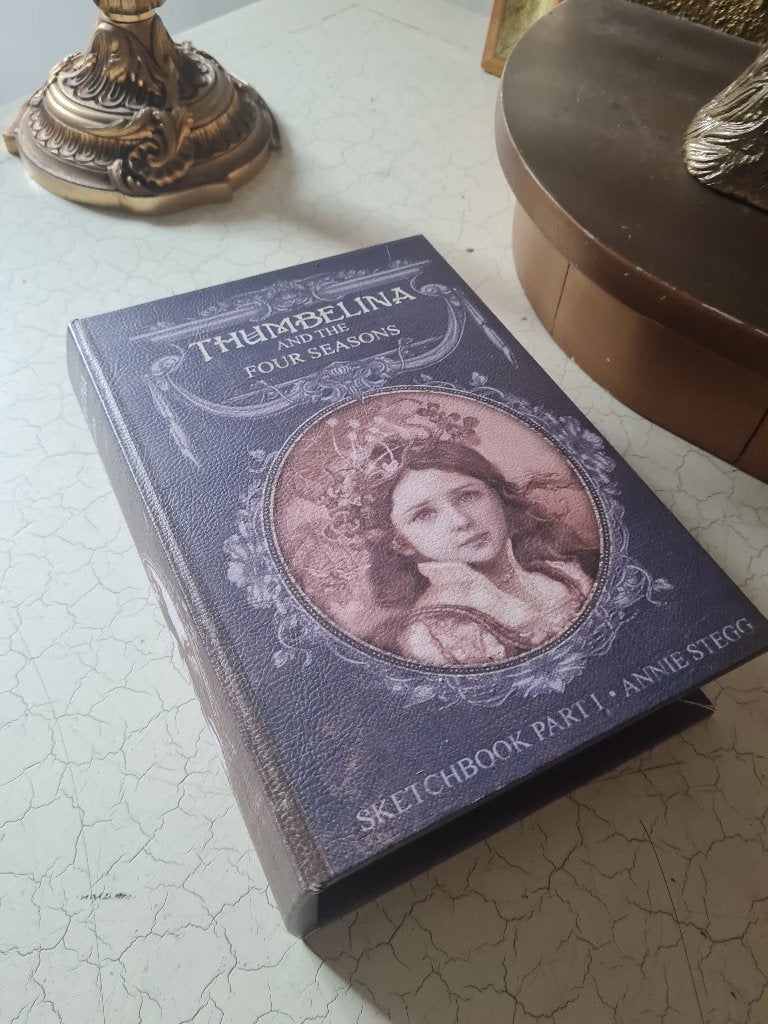 Opberg doos in de vorm van een boek Tumbelina foto 1 t/m 4