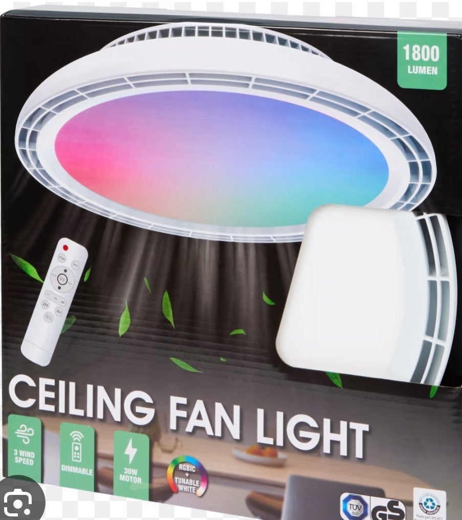 Plafondventilator nieuw met verlichting en afstandsbediening, Witgoed en Apparatuur, Ventilatoren, Ophalen of Verzenden, Nieuw