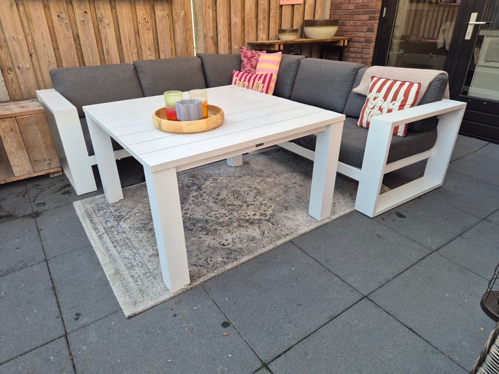 Garden Impressions Loungeset Cube, Ophalen, 5 zitplaatsen, Aluminium, Zo goed als nieuw
