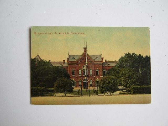 Ansichtkaarten Nederland, TC 4-72 Nieuwediep, K. Instituut, Verzenden, Voor 1920, Gelopen, Noord-Holland