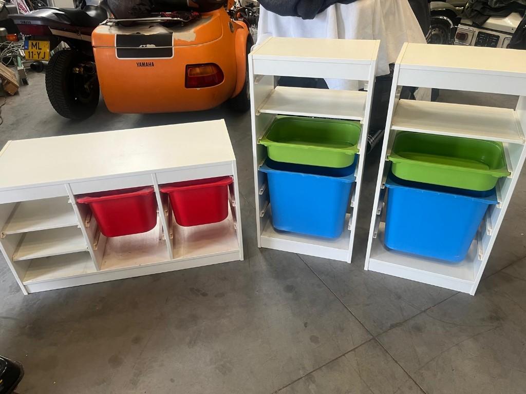 3 Trofast kasten, Huis en Inrichting, Ophalen, Gebruikt, 5 laden of meer, 50 tot 100 cm