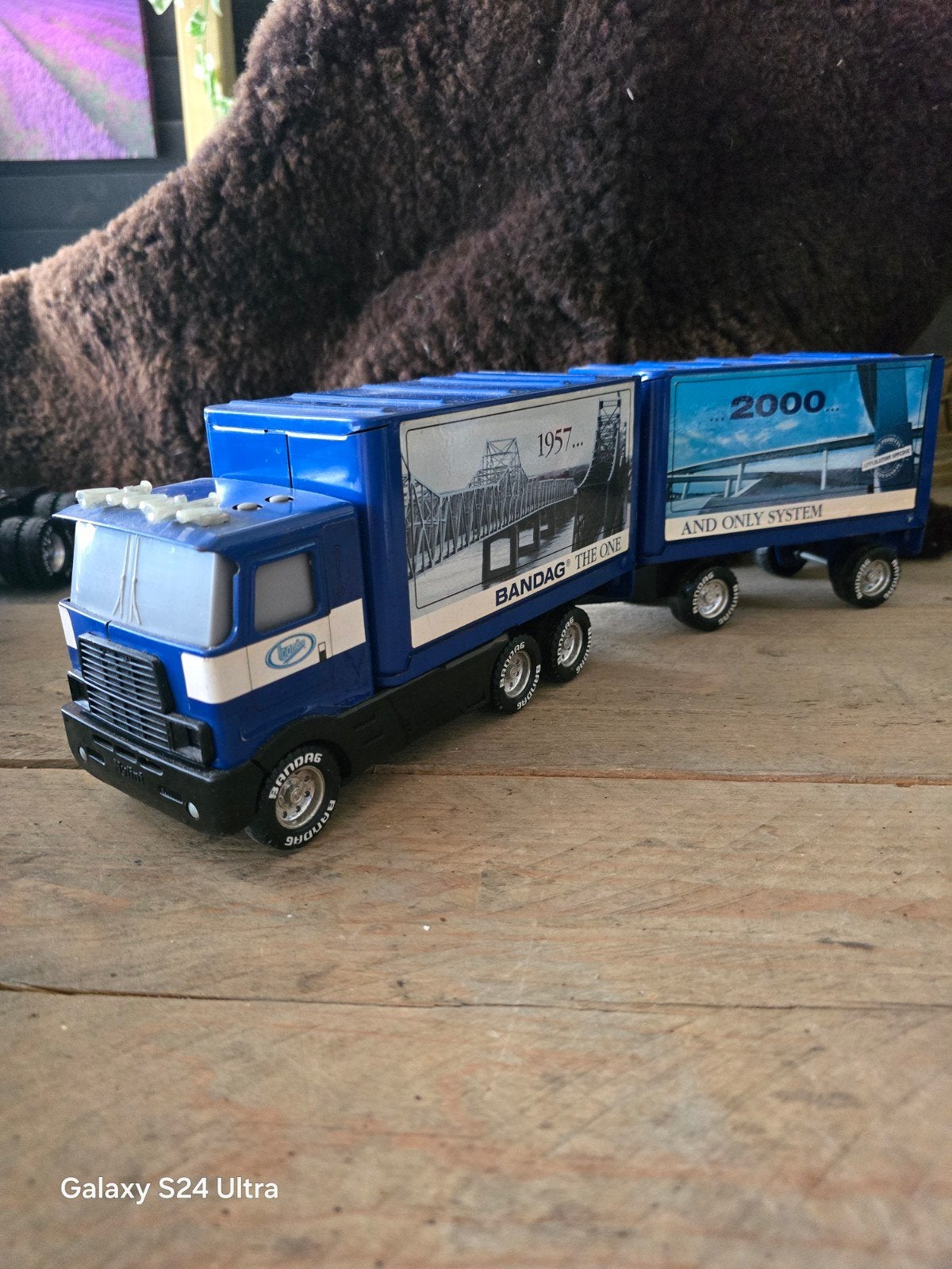 011 > vintage Nylint vrachtwagen met geluid, Ophalen of Verzenden