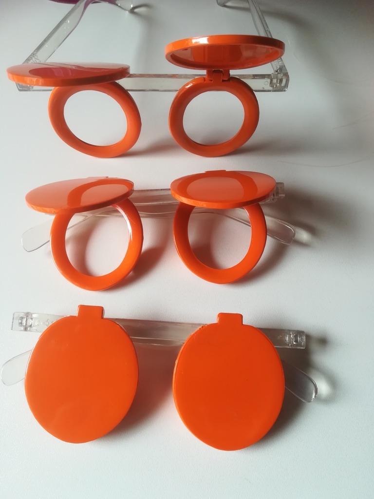 NIEUW: geinige bril oranje/toiletbril., Ophalen of Verzenden, Nieuw, Overige typen, Overige