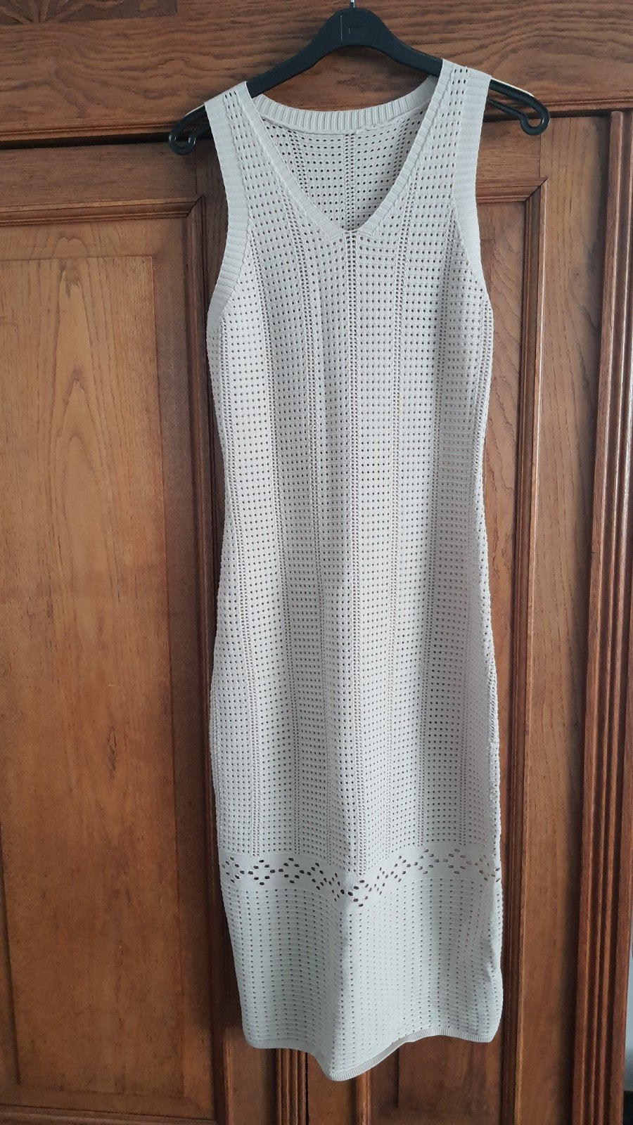 Nieuw gehaakte beige jurk maat M, Kleding | Dames, Maat 38/40 (M), Beige, Nieuw, Ophalen of Verzenden