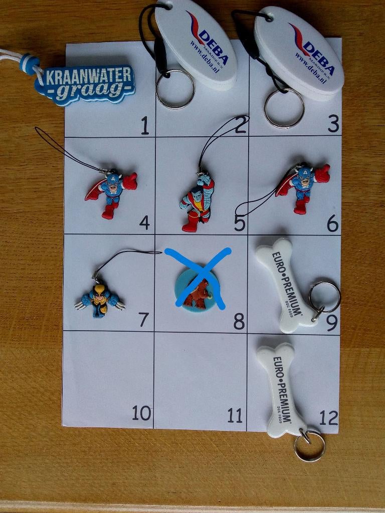 Blad 4 Sleutelhangers B, Ophalen of Verzenden, Gebruikt, Overige typen