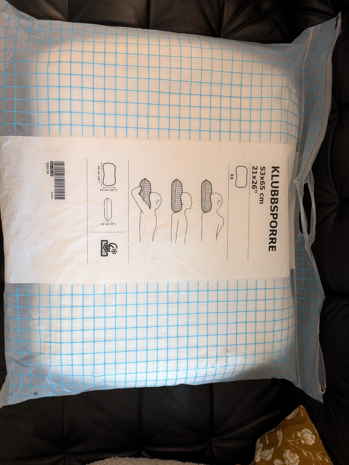 Ikea hoofdkussen Klubbsporre, Eenpersoons, Ophalen of Verzenden, Zo goed als nieuw, IKEA