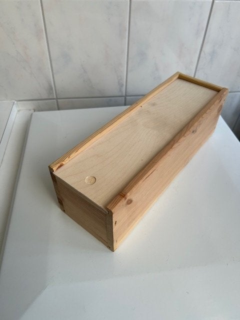Houten wijnkist, 50 – 75, Minder dan 50 cm, Nieuw, Ophalen of Verzenden