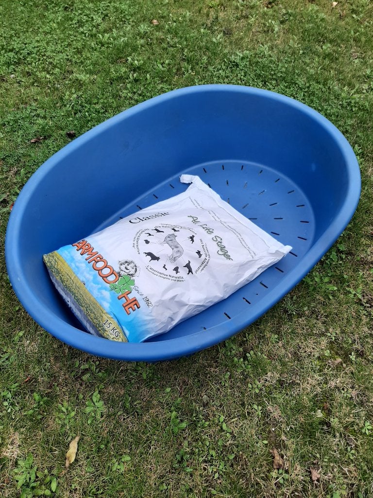 XXL HONDENMAND VOOR GROTE HOND  - kleur perla / blauw, Ophalen, Gebruikt, Overige