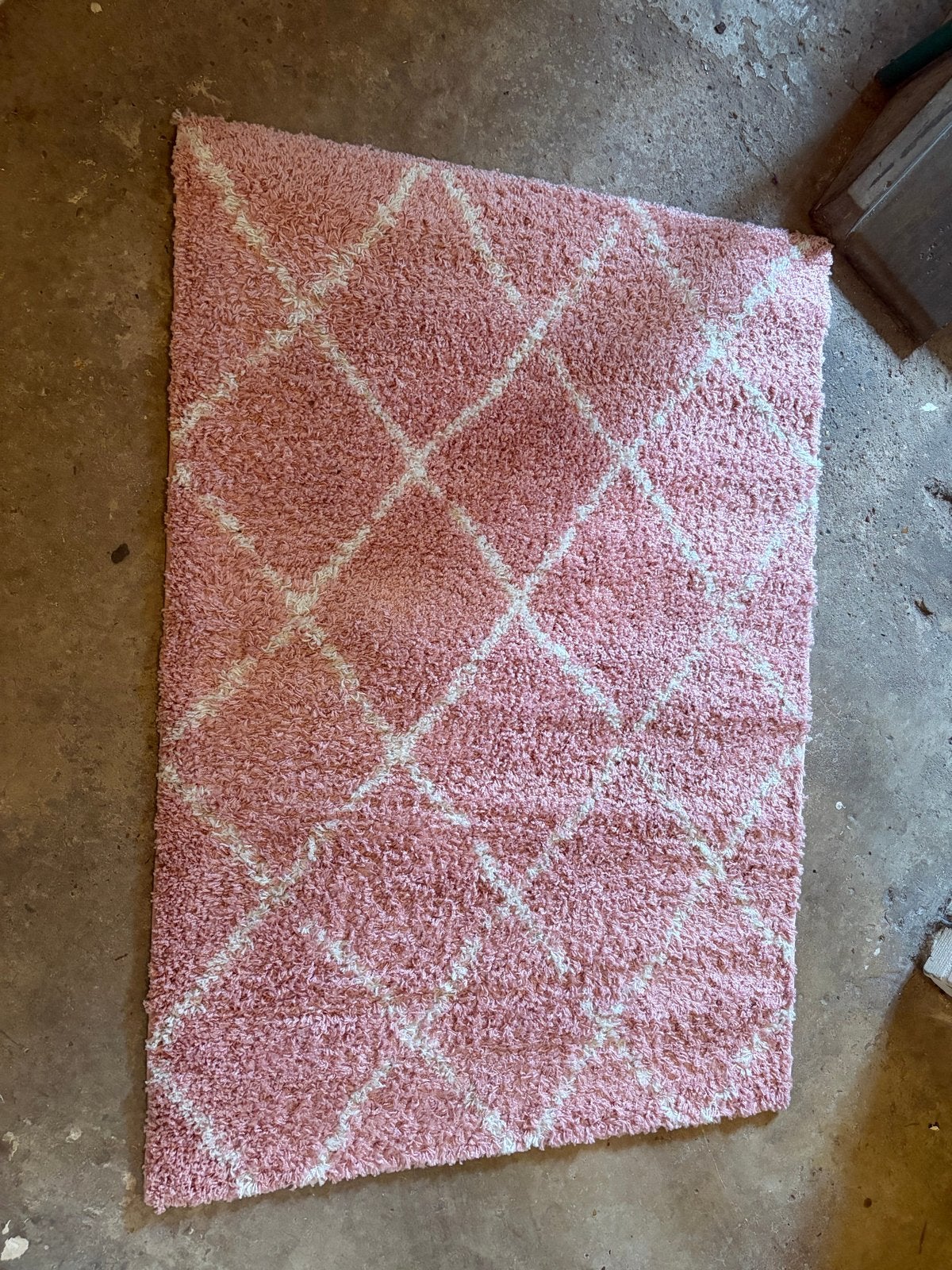 Roze vloerkleed 120x170 cm - BoHome & Habitat Diamond, Ophalen, 100 tot 150 cm, Zo goed als nieuw, Roze