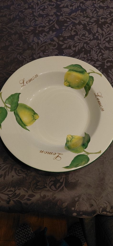fruitschaal citroen, Schaal, Rond, Ophalen of Verzenden, Zo goed als nieuw