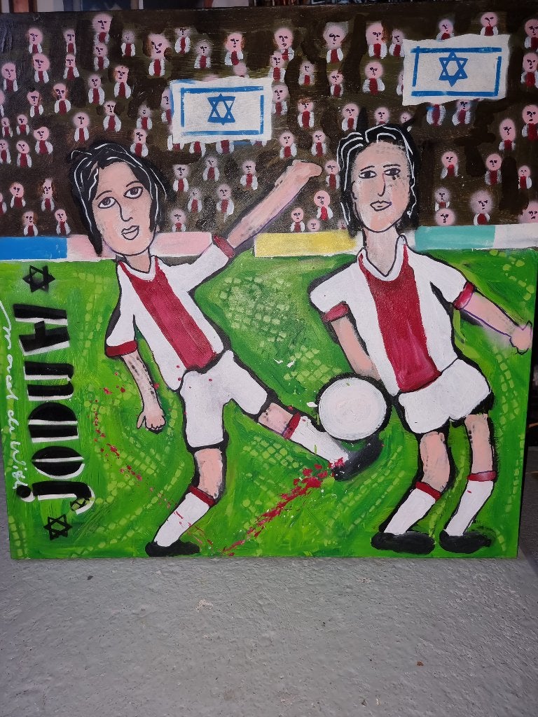 AJAX Origineel werk op doek van Marcel de With, Ophalen