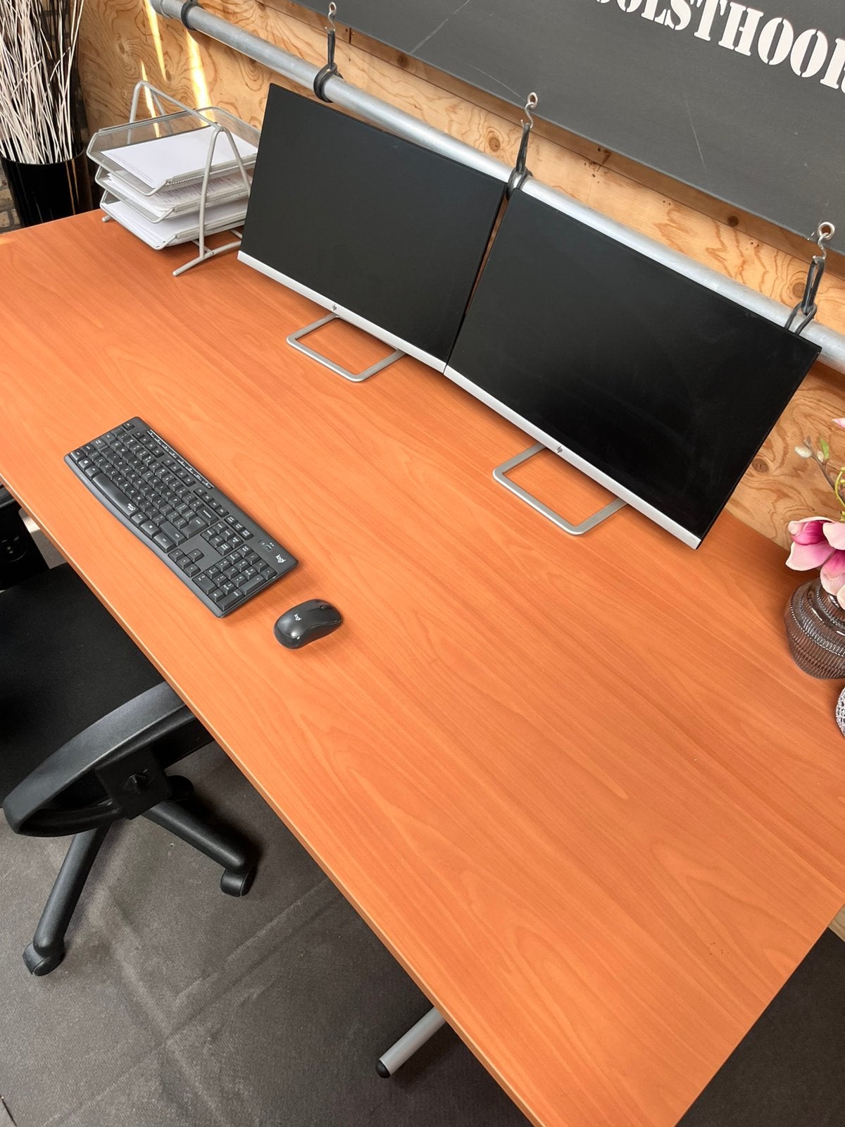 Bureau (200/90 cm), Ophalen, 90 cm, Spaanplaat of MDF, Xx
