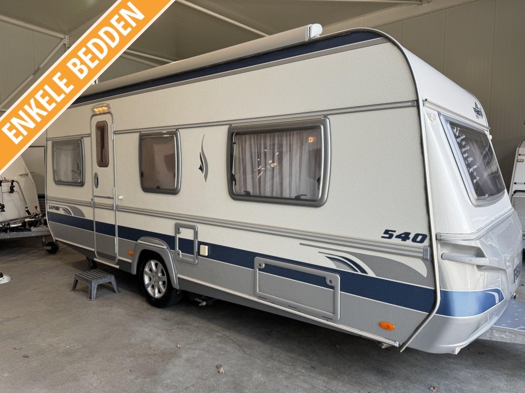 Fendt Saphir 540 TG / enkele bedden / mover / luifel, Caravans en Kamperen, Caravans, Rondzit, Bedrijf, Schokbreker, Fendt