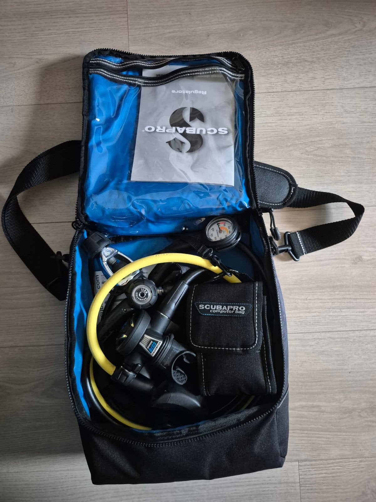 Scubapro ademautomaat set met tas, Ophalen of Verzenden, Gebruikt, Overige typen