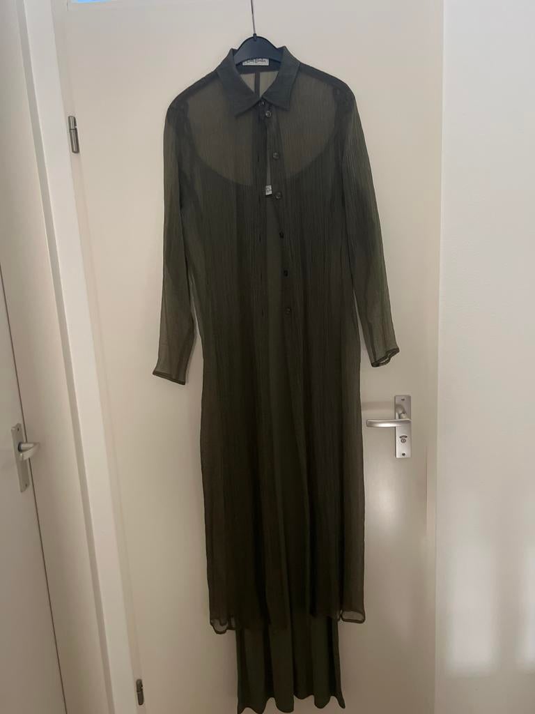 Gala jurk met doorschijnend vest, Galajurk, Ophalen of Verzenden, Zo goed als nieuw, Maat 36 (S)