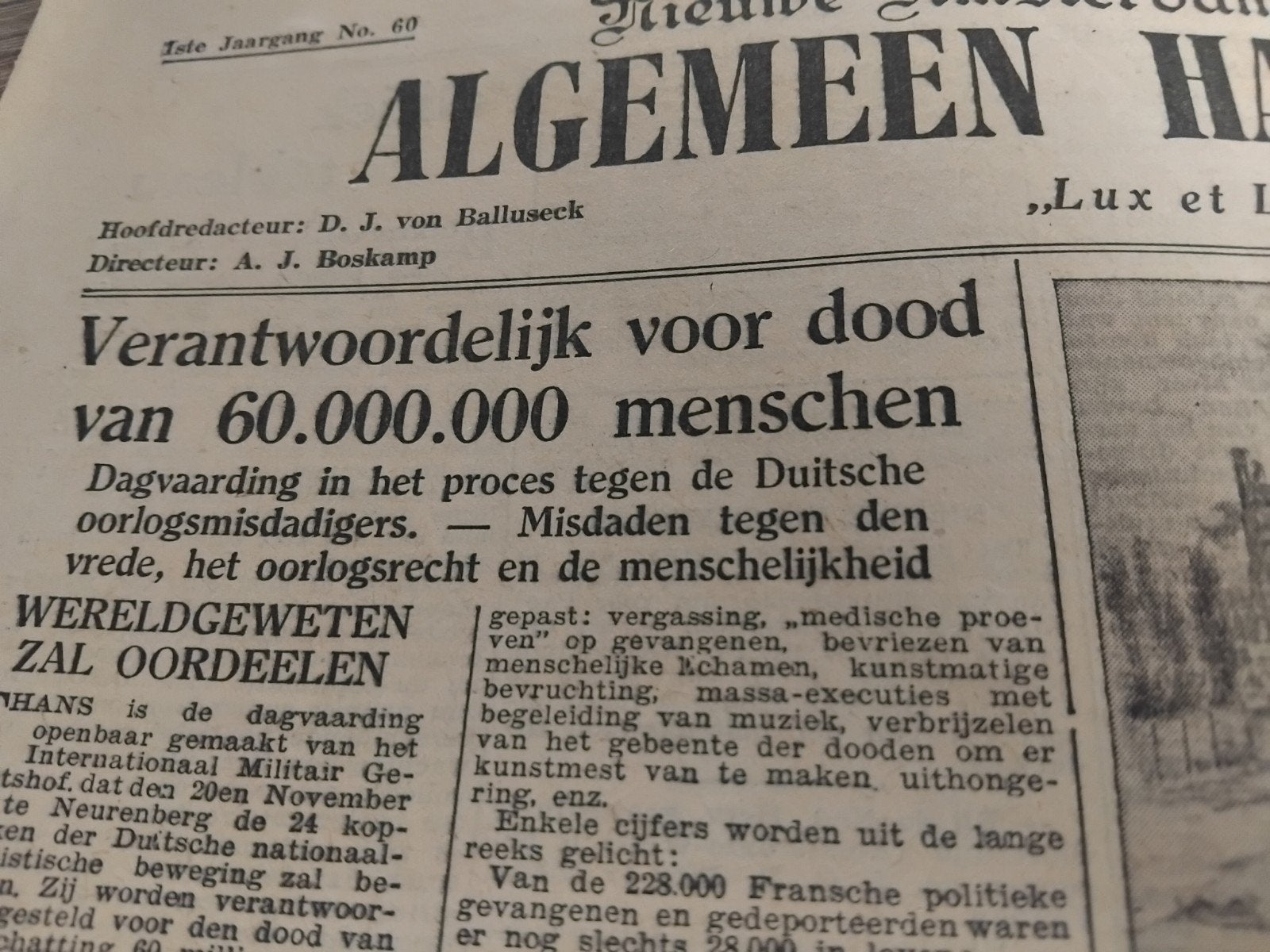 100x Krant 1945, Ophalen of Verzenden, Gelezen, Krant