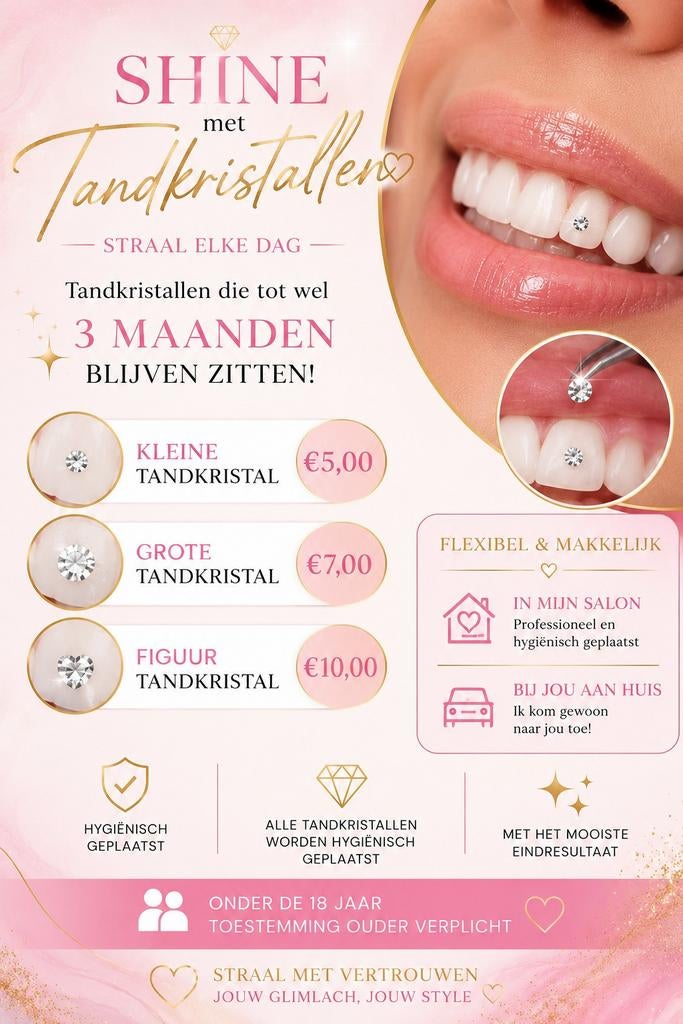 ️ Tandkristallen ️, Ophalen of Verzenden, Nieuw, Ogen