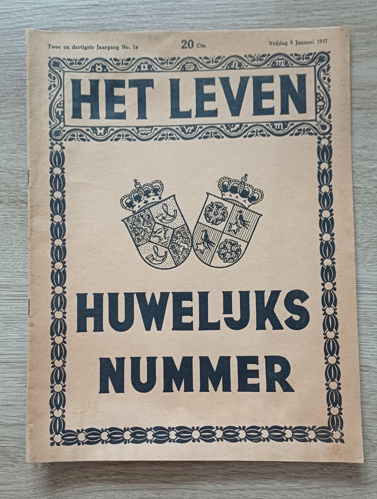 Het Leven - Huwelijksnummer Prinses Juliana 1937, Ophalen of Verzenden, Gelezen, Overige typen