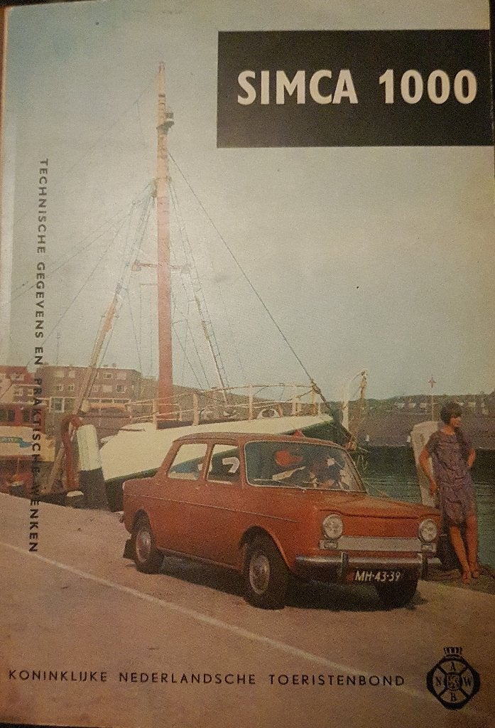 Simca 1000 ANWB, Ophalen of Verzenden