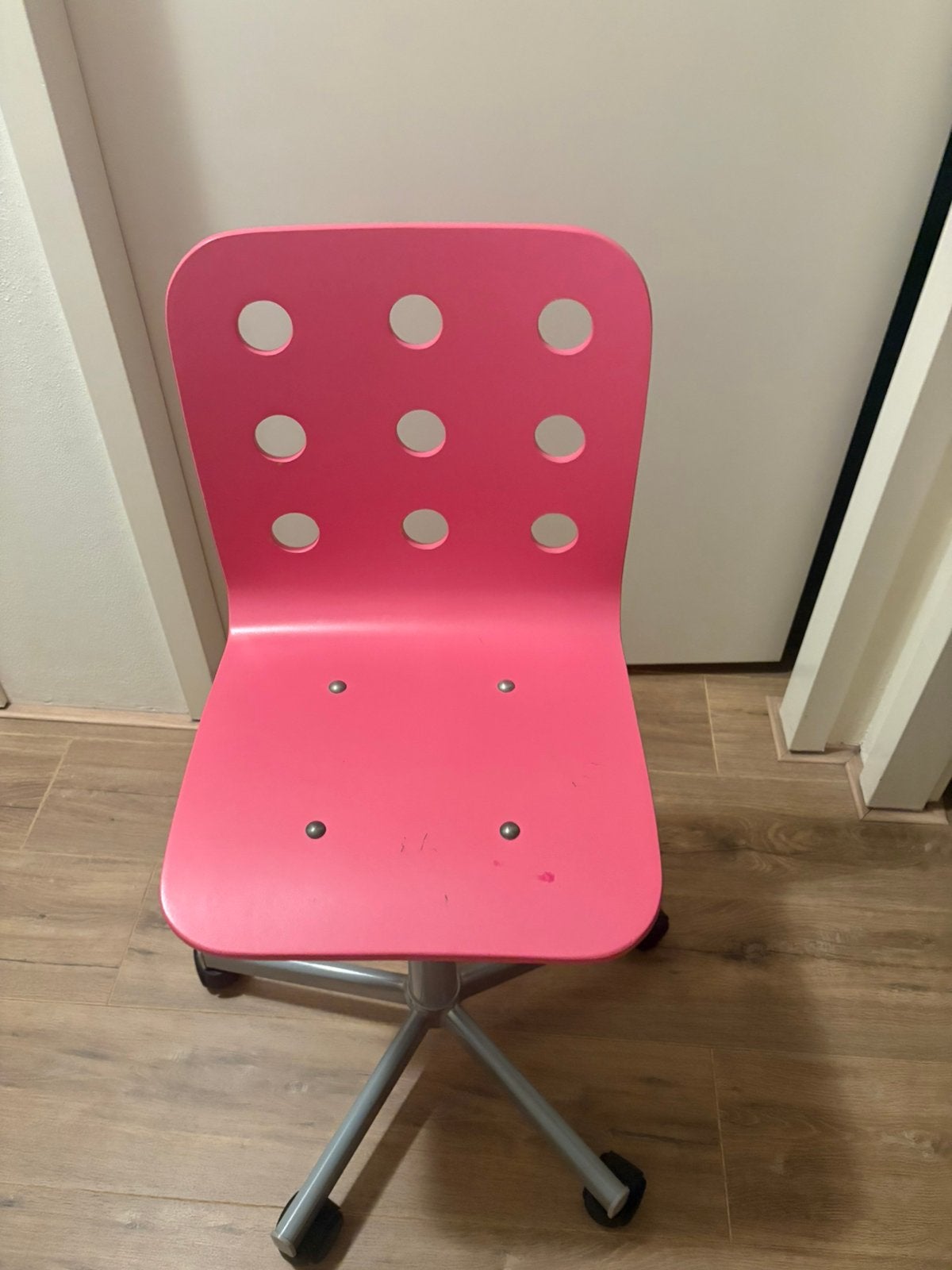 Ikea bureautoel roze, Ophalen, Roze