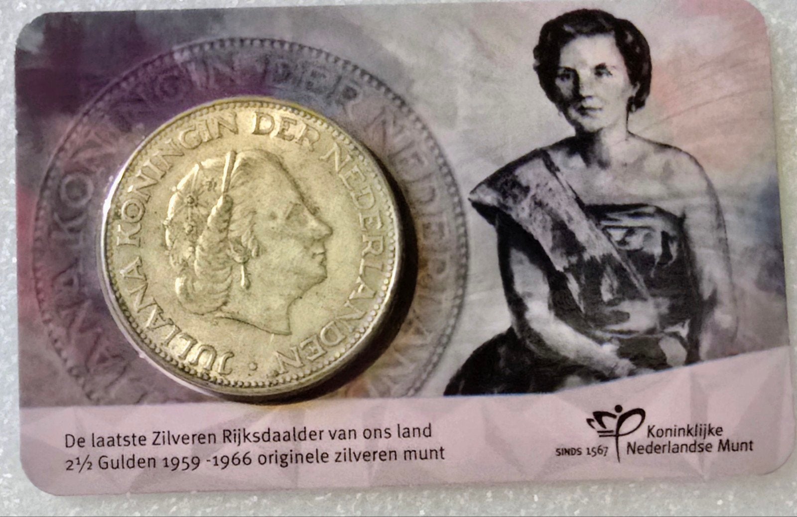 Laatste Zilveren Rijksdaalder 1962 Koningin Juliana, Postzegels en Munten, Koningin Juliana, Zilver, Ophalen of Verzenden, Losse munt