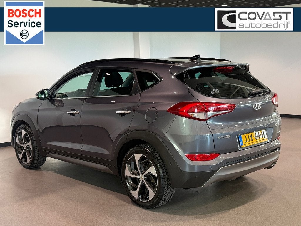 Hyundai TUCSON 1.6 T-GDi Premium 4WD Panodak|Leder|Stoelverw, Auto's, Hyundai, Gebruikt, 4 cilinders, Leder, Bedrijf