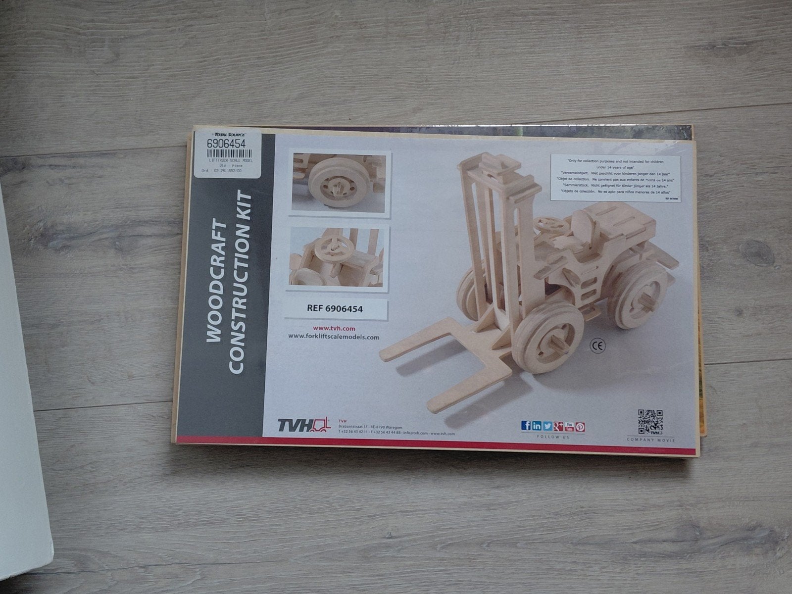 Houten vorkheftruck bouwkit - Woodcraft Construction Kit, Ophalen of Verzenden, Nieuw, Overige typen, Overige merken